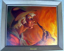 OIL PAINTING LENNON BANDEL - THOMAS HART BENTON STUDENT