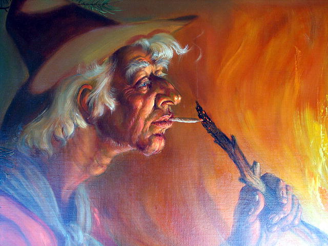 OIL PAINTING LENNON BANDEL - THOMAS HART BENTON STUDENT