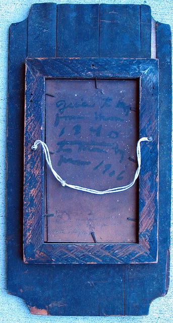 ANNIE OAKLEY SOUVENIR FRAME AND PRINT FOLK ART FRAME