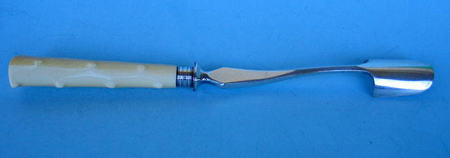 INTERESTING IVORY THORN HANDLED CHEESE BALLER NEAT SHAP