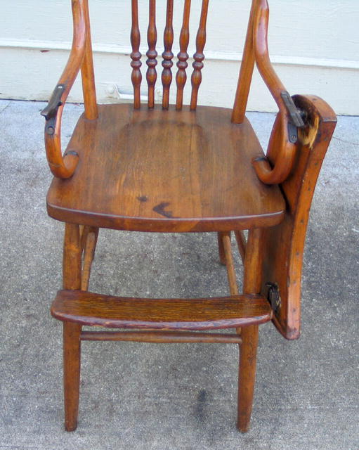 QUALITY VICTORIAN HIGH CHAIR STENCILS GILDING ORIGINAL