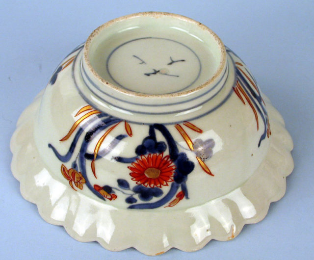 JAPANESE EDO / MEIJI FLUTED BOWL IN JAPANESE TASTE