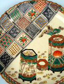 UNUSUAL JAPANESE EDO / MEIJI KO IMARI / KUTANI LOW BOWL