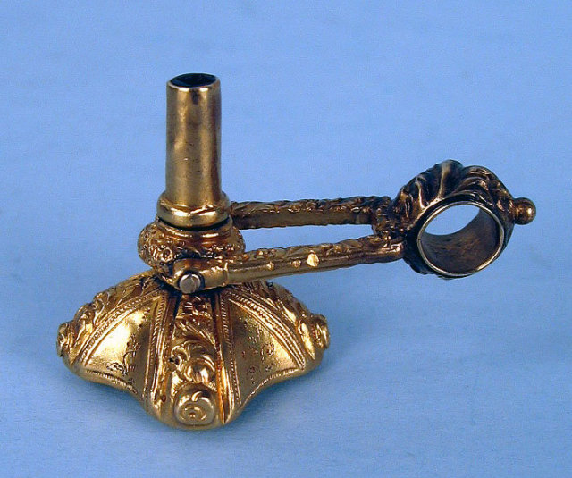OUTSTANDING POCKET WATCH KEY FOB BLOODSTONE SEAL