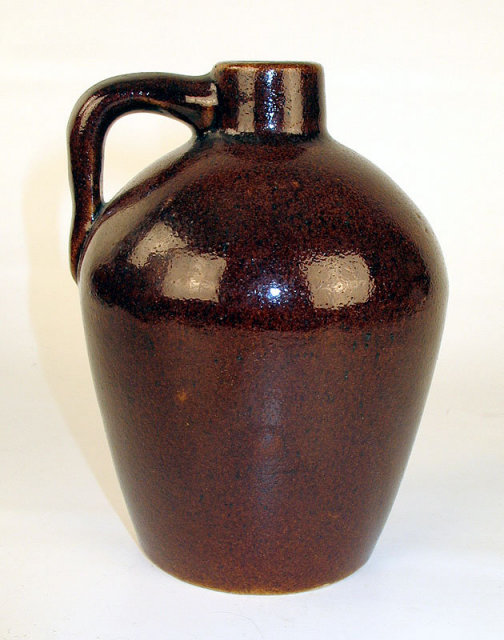 NICE ROYCROFT STONEWARE POTTERY JUG MAPLE SYRUP