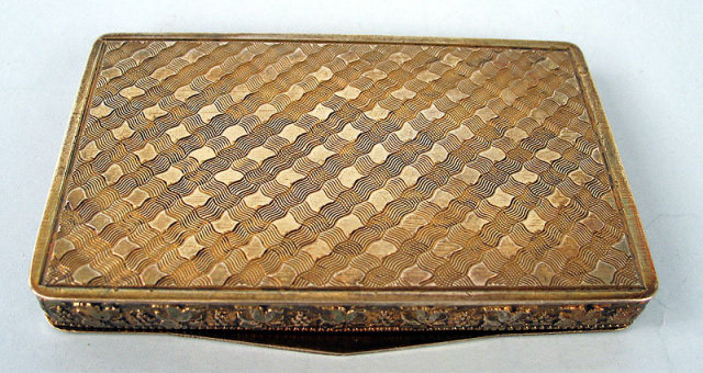 QUALITY ENAMEL STERLING SILVER AUSTRIAN ART DECO SNUFF BOX