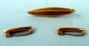KREMENTZ ART NOUVEAU 14K GOLD BEAUTY PINS (3)