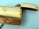 RARE AND UNUSUAL VICTORIAN 14K GOLD FILLED MATCH HOLDER AND CHAIN
