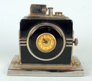 Ronson Art Deco Touch Tip and Watch Combo Rare
