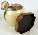 MUSEUM QUALITY IMPERIAL RUSSIAN ENAMEL ON PORCELAIN VASE ANTIQUE WOMAN WITH KOKOSHNIK