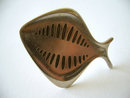 GEORG JENSEN 343 STERLING SILVER BROOCH FISH SHAPE Henning Koppel