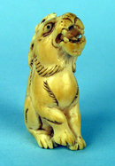 JAPANESE MEIJI RAT ON TIGERS BACK NETSUKE IVORY