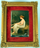 A FINE SIGNED VIENNA STYLE GERMAN HUTSCHENREUTHER RECTANGULAR PLAQUE