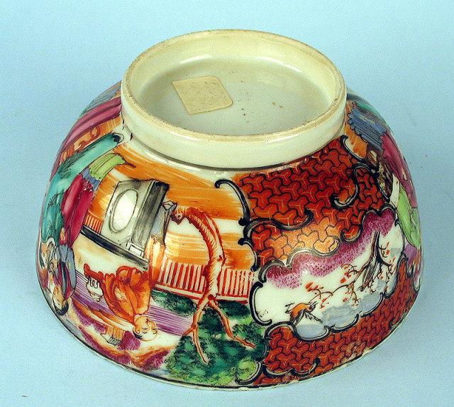18TH c CHINESE FAMILLE ROSE EXPORT BOWL GREAT ENAMELS