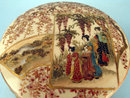 QUALITY LARGE SATSUMA MEIJI JAPANESE COVERED BOX KOGO SIGNED TAIZAN