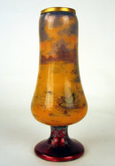 FINE FRENCH ENAMEL VASE OF WOMAN VICTORIAN SIGNED VALLET
