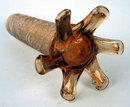 FINE QUALITY BACCARAT OR VAL ST LAMBERT GILDED STICK VASE