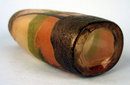 FINE LEGAS ENAMELED AND CAMEO GLASS VASE SUNSET BOATS