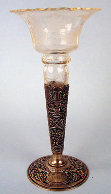 QUALITY STERLING OR 800 SILVER W ETCHED GLASS INSERT FILIGREE GRAPES BIRDS