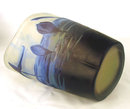 ORIGINAL ANTIQUE GALLE CAMEO GLASS VASE UNUSUAL FORM 3 COLOR