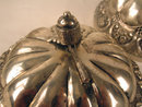 OUTSTANDING COLONIAL MEXICO SPANISH STERLING SILVER COVERED FOOTED BOWL MARKED