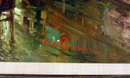 MARIO PASSONI OIL ON CANVAS FRENCH CAFE STREET SCENE IMPRESSIONIST