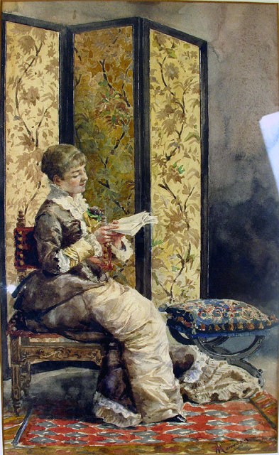Outstanding Watercolor by Well Listed Artist Jose Maria Manresa