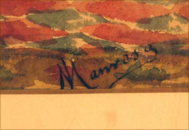 Outstanding Watercolor by Well Listed Artist Jose Maria Manresa