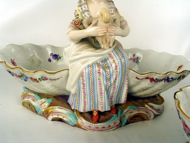 QUALITY PAIR OF 19th CENTURY MEISSEN SWEETMEAT FIGURES