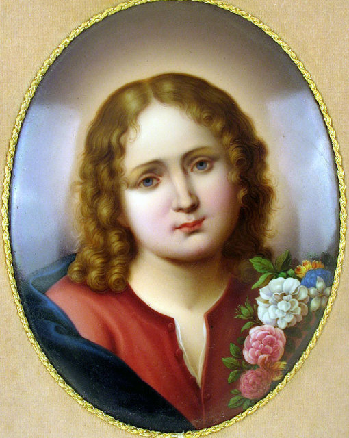 STUNNING KPM QUALITY PORCELAIN PLAQUE GERMAN DRESDEN