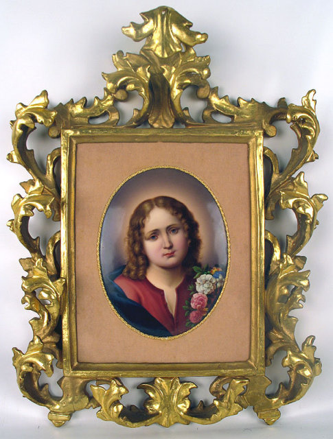STUNNING KPM QUALITY PORCELAIN PLAQUE GERMAN DRESDEN