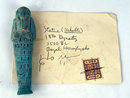 Faience Ushabti ex Sayed Mollatam 18th Dynasty 1500BC with Export Certificate