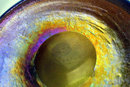 Fine Signed Loetz Rolled Top Gold Aurene Style CZECHOSLOVAKIA Vase