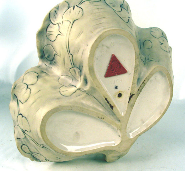 Fine Royal Dux Bohemia Figural Candlestick / Bowl Art Nouveau