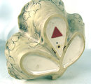Fine Royal Dux Bohemia Figural Candlestick / Bowl Art Nouveau