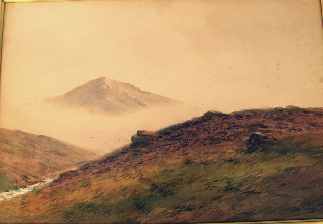 FINE WATERCOLOR AND GOUACHE PAINTING WELL LISTED SCOTTISH ARTIST JOHN BLAKE MACDONALD (1829 - 1901)