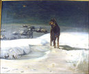 A GOOD GERMAN OIL PAINTING SIGNED SCHRODER WITH A FINE PERIOD FRAME