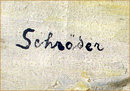 A GOOD GERMAN OIL PAINTING SIGNED SCHRODER WITH A FINE PERIOD FRAME