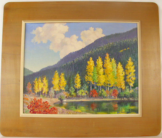 SAM WAINWRIGHT LISTED ARTIST OIL ON BOARD