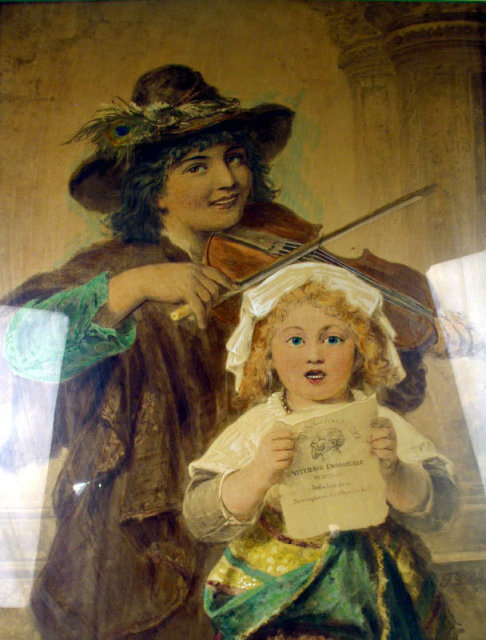 STUNNING ITALIAN HAND TINTED CHROMOLITHOGRAPH