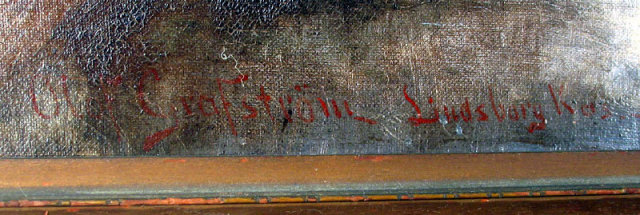 FINE REGIONALIST PAINTING WELL LISTED SWEDISH AMERICAN OLOF GRAFSTROM