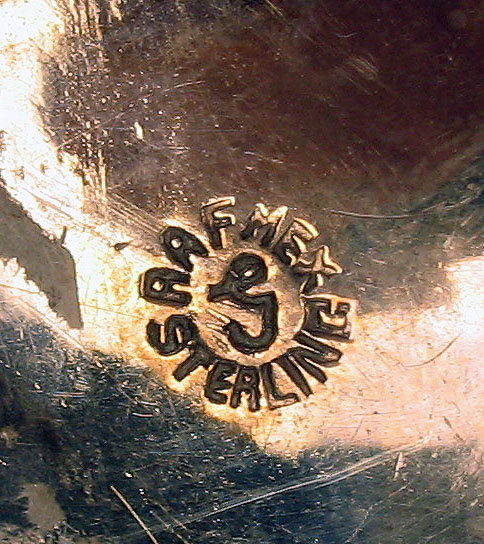 Fine Damaso Gallegos Mexican Taxco Sterling Silver Salt and Spoon