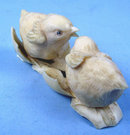Spectacular Ivory Carving of Two Chicks Amazing Detail