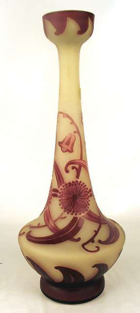 Loetz Richard Art Cameo Glass Vase French