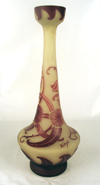 Loetz Richard Art Cameo Glass Vase French