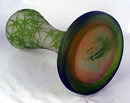Large Original French Galle Chardons Cameo Art Glass Vase