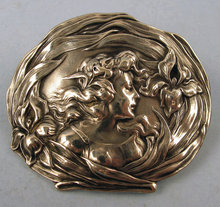 Beautiful Unger Brothers Stering Art Nouveau Pin
