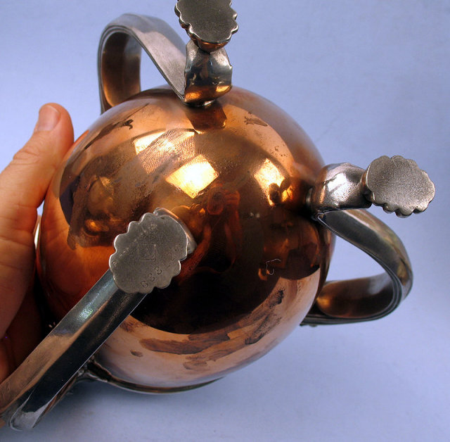 Pairpoint Copper Sterling S/P 3 Handle Loving Cup