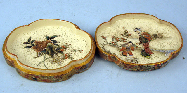 Quality Japanese Meiji Satsuma box signed Seikozan