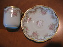 Haviland Limoges Demitasse Cup & Saucer, roses